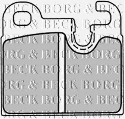 Borg & beck BBP1255 Гальмівні колодки, комплект BBP1255: Приваблива ціна - Купити у Польщі на 2407.PL!