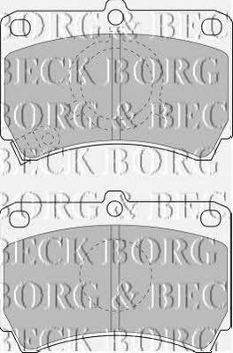 Borg & beck BBP1269 Brake Pad Set, disc brake BBP1269: Buy near me in Poland at 2407.PL - Good price!