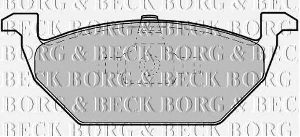Borg & beck BBP1619 Brake Pad Set, disc brake BBP1619: Buy near me in Poland at 2407.PL - Good price!