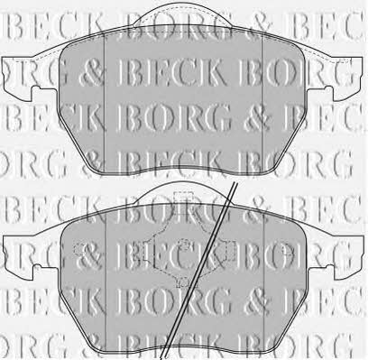 Borg & beck BBP1645 Brake Pad Set, disc brake BBP1645: Buy near me in Poland at 2407.PL - Good price!