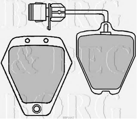 Borg & beck BBP1647 Гальмівні колодки, комплект BBP1647: Приваблива ціна - Купити у Польщі на 2407.PL!