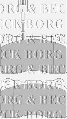 Borg & beck BBP1655 Гальмівні колодки, комплект BBP1655: Приваблива ціна - Купити у Польщі на 2407.PL!