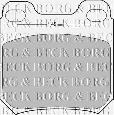 Borg & beck BBP1678 Brake Pad Set, disc brake BBP1678: Buy near me in Poland at 2407.PL - Good price!