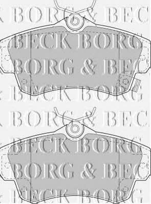 Borg & beck BBP1724 Brake Pad Set, disc brake BBP1724: Buy near me in Poland at 2407.PL - Good price!