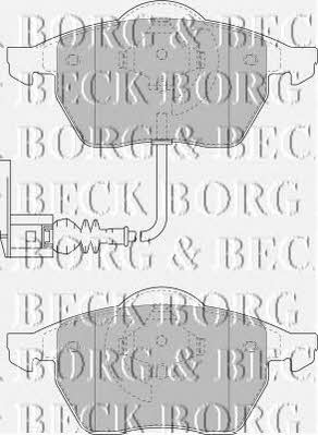 Borg & beck BBP1734 Brake Pad Set, disc brake BBP1734: Buy near me in Poland at 2407.PL - Good price!