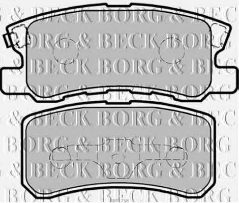 Borg & beck BBP1758 Тормозные колодки дисковые, комплект BBP1758: Отличная цена - Купить в Польше на 2407.PL!