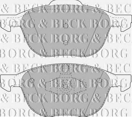 Borg & beck BBP1864 Brake Pad Set, disc brake BBP1864: Buy near me in Poland at 2407.PL - Good price!