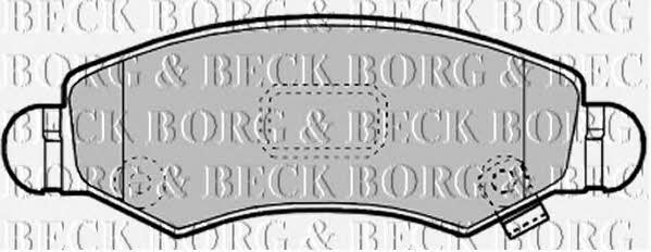 Borg & beck BBP1900 Тормозные колодки дисковые, комплект BBP1900: Отличная цена - Купить в Польше на 2407.PL!