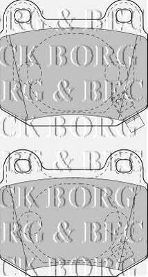 Borg & beck BBP1907 Тормозные колодки дисковые, комплект BBP1907: Отличная цена - Купить в Польше на 2407.PL!
