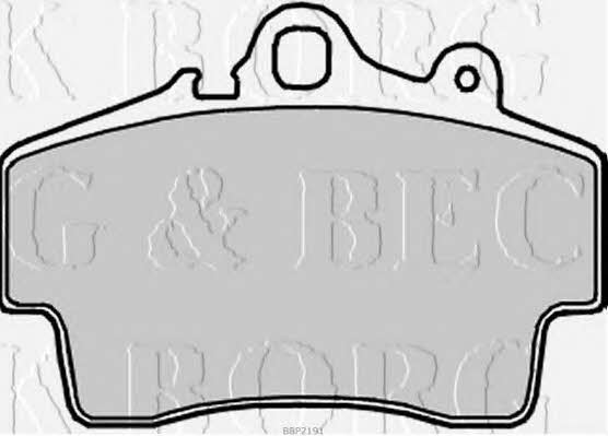 Borg & beck BBP2191 Brake Pad Set, disc brake BBP2191: Buy near me in Poland at 2407.PL - Good price!