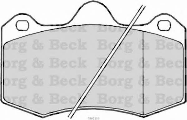 Borg & beck BBP2259 Brake Pad Set, disc brake BBP2259: Buy near me in Poland at 2407.PL - Good price!