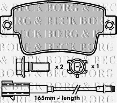 Borg & beck BBP2274 Klocki hamulcowe, zestaw BBP2274: Dobra cena w Polsce na 2407.PL - Kup Teraz!