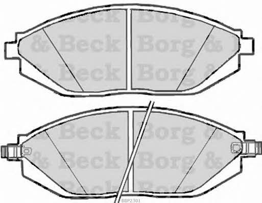 Borg & beck BBP2301 Brake Pad Set, disc brake BBP2301: Buy near me in Poland at 2407.PL - Good price!