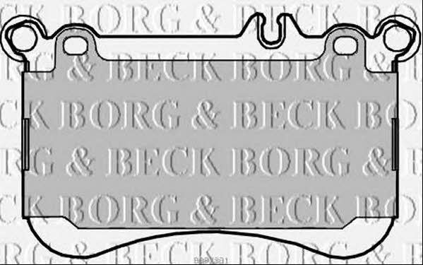Borg & beck BBP2331 Brake Pad Set, disc brake BBP2331: Buy near me in Poland at 2407.PL - Good price!