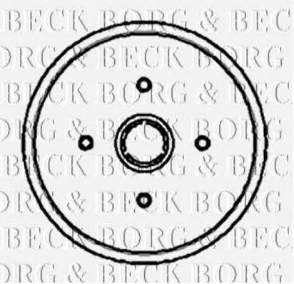 Borg & beck BBR7001 Rear brake drum BBR7001: Buy near me in Poland at 2407.PL - Good price!