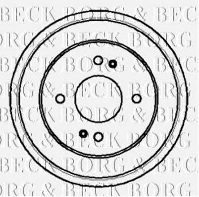 Borg & beck BBR7006 Rear brake drum BBR7006: Buy near me in Poland at 2407.PL - Good price!
