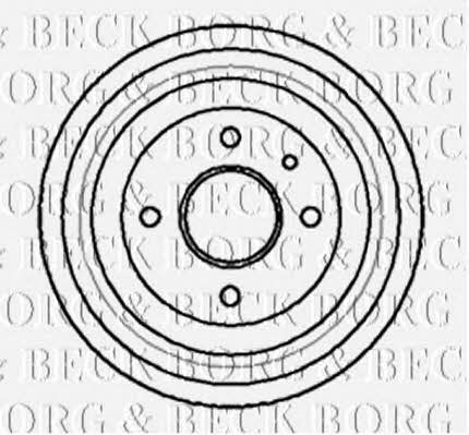 Borg & beck BBR7010 Rear brake drum BBR7010: Buy near me in Poland at 2407.PL - Good price!