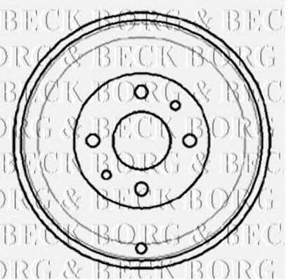 Borg & beck BBR7012 Rear brake drum BBR7012: Buy near me in Poland at 2407.PL - Good price!
