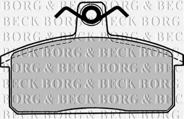 Borg & beck BBP1017 Тормозные колодки дисковые, комплект BBP1017: Отличная цена - Купить в Польше на 2407.PL!