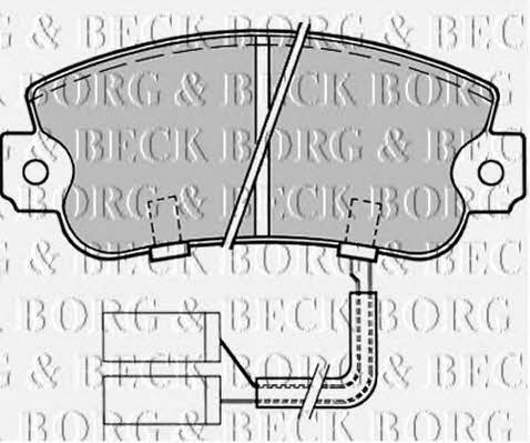 Borg & beck BBP1023 Гальмівні колодки, комплект BBP1023: Приваблива ціна - Купити у Польщі на 2407.PL!