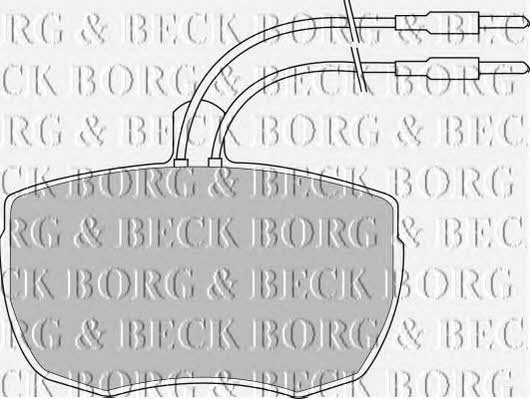 Borg & beck BBP1024 Гальмівні колодки, комплект BBP1024: Приваблива ціна - Купити у Польщі на 2407.PL!