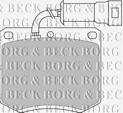 Borg & beck BBP1052 Гальмівні колодки, комплект BBP1052: Приваблива ціна - Купити у Польщі на 2407.PL!