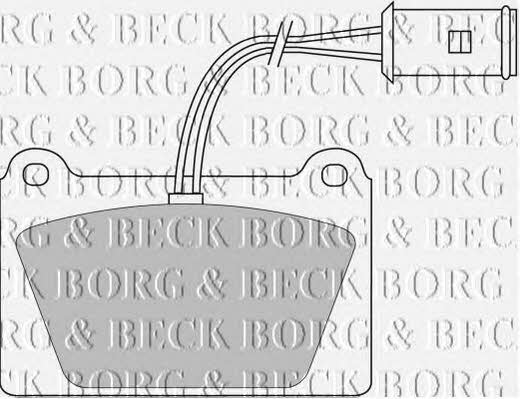Borg & beck BBP1113 Brake Pad Set, disc brake BBP1113: Buy near me in Poland at 2407.PL - Good price!