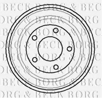 Borg & beck BBR7023 Brake drum BBR7023: Buy near me at 2407.PL in Poland at an Affordable price!