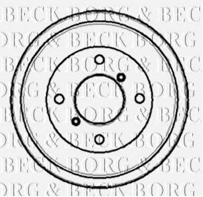Borg & beck BBR7027 Brake drum BBR7027: Buy near me in Poland at 2407.PL - Good price!