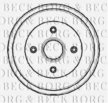 Borg & beck BBR7033 Rear brake drum BBR7033: Buy near me in Poland at 2407.PL - Good price!