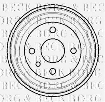 Borg & beck BBR7042 Brake drum BBR7042: Buy near me in Poland at 2407.PL - Good price!