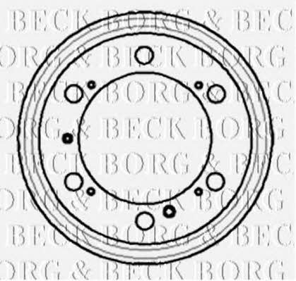 Borg & beck BBR7050 Тормозной барабан задний BBR7050: Отличная цена - Купить в Польше на 2407.PL!