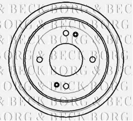 Borg & beck BBR7052 Rear brake drum BBR7052: Buy near me in Poland at 2407.PL - Good price!