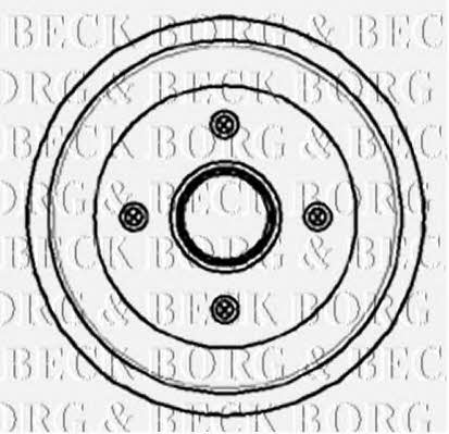 Borg & beck BBR7054 Rear brake drum BBR7054: Buy near me in Poland at 2407.PL - Good price!