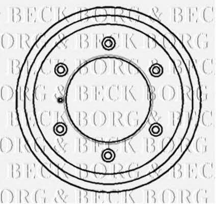 Borg & beck BBR7056 Rear brake drum BBR7056: Buy near me in Poland at 2407.PL - Good price!