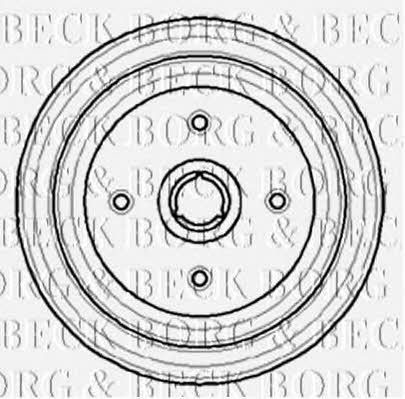 Borg & beck BBR7064 Тормозной барабан BBR7064: Отличная цена - Купить в Польше на 2407.PL!