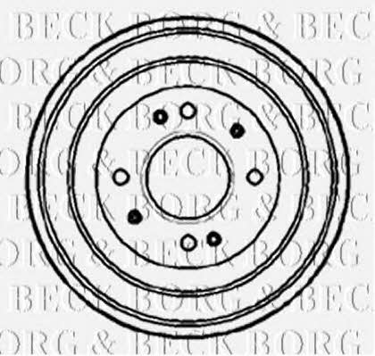 Borg & beck BBR7078 Rear brake drum BBR7078: Buy near me in Poland at 2407.PL - Good price!