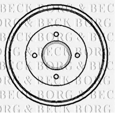 Borg & beck BBR7081 Барабан гальмівний задній BBR7081: Приваблива ціна - Купити у Польщі на 2407.PL!