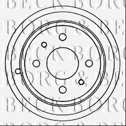 Borg & beck BBR7086 Rear brake drum BBR7086: Buy near me in Poland at 2407.PL - Good price!
