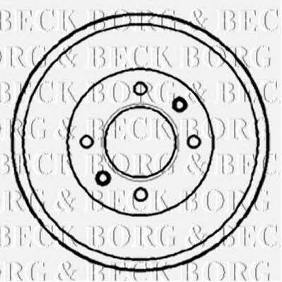 Borg & beck BBR7088 Rear brake drum BBR7088: Buy near me in Poland at 2407.PL - Good price!