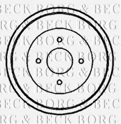 Borg & beck BBR7090 Rear brake drum BBR7090: Buy near me in Poland at 2407.PL - Good price!