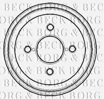 Borg & beck BBR7095 Rear brake drum BBR7095: Buy near me at 2407.PL in Poland at an Affordable price!