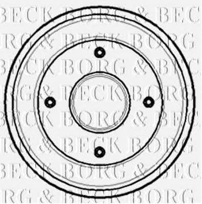 Borg & beck BBR7099 Rear brake drum BBR7099: Buy near me in Poland at 2407.PL - Good price!