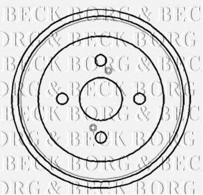 Borg & beck BBR7108 Тормозной барабан задний BBR7108: Отличная цена - Купить в Польше на 2407.PL!