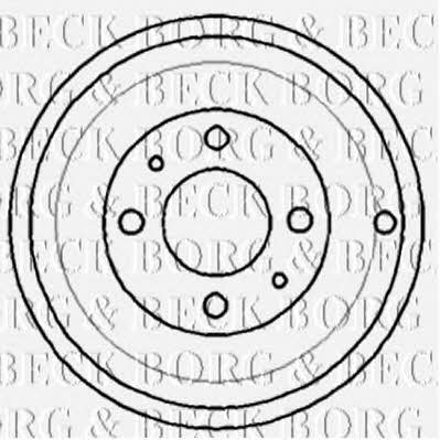 Borg & beck BBR7109 Rear brake drum BBR7109: Buy near me in Poland at 2407.PL - Good price!