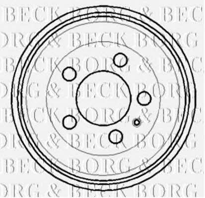 Borg & beck BBR7114 Rear brake drum BBR7114: Buy near me in Poland at 2407.PL - Good price!