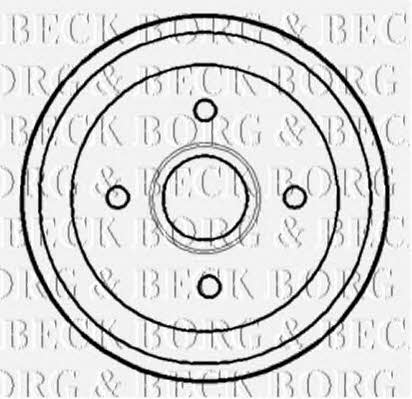 Borg & beck BBR7116 Rear brake drum BBR7116: Buy near me in Poland at 2407.PL - Good price!