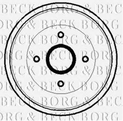 Borg & beck BBR7125 Тормозной барабан задний BBR7125: Отличная цена - Купить в Польше на 2407.PL!