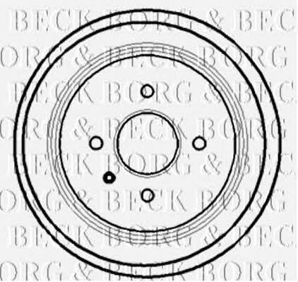 Borg & beck BBR7127 Rear brake drum BBR7127: Buy near me in Poland at 2407.PL - Good price!