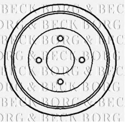 Borg & beck BBR7133 Rear brake drum BBR7133: Buy near me in Poland at 2407.PL - Good price!